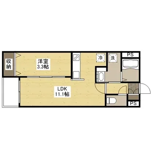 月光福山東弐番館【306号室】の間取り