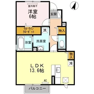 ディモルフォセカ【103号室】の間取り