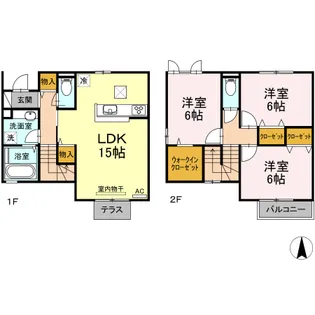 広島県福山市東深津町1-2-6【一戸建】の間取り