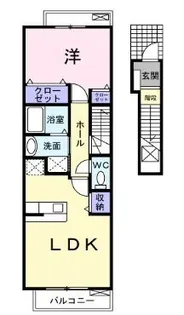 クリスタルコート【203号室】の間取り