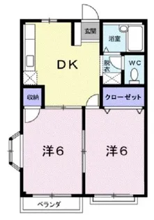 ドリームハイツ【204号室】の間取り
