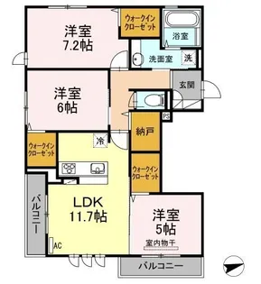 D-roomCⅤ【203号室】の間取り