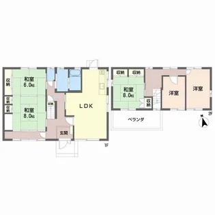 広島県福山市東川口町2-118【一戸建】の間取り