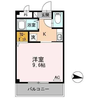 コーポひかり【203号室】の間取り
