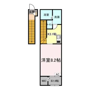 ミステール【206号室】の間取り