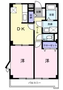 ヌーベル オーブ【203号室】の間取り