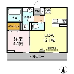 ルミエール【302号室】の間取り