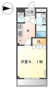 ウィスティリア【205号室】の間取り