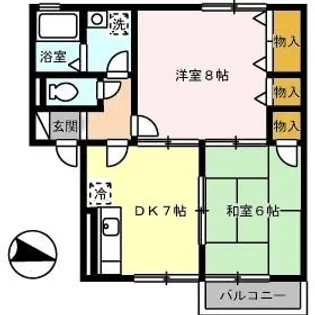 ロイヤルコーポM【102号室】の間取り
