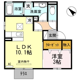 プラス平原【102号室】の間取り
