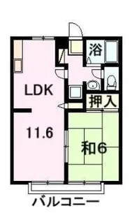 サンライフ白川 E【102号室】の間取り