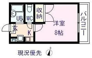 GRACE【202号室】の間取り