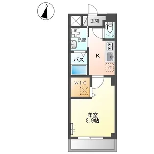 コルツ・駅家【105号室】の間取り
