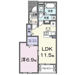 アストピア千田【102号室】の間取り