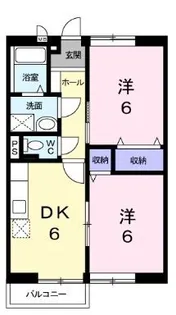 サンフォルムMarkⅡ【201号室】の間取り