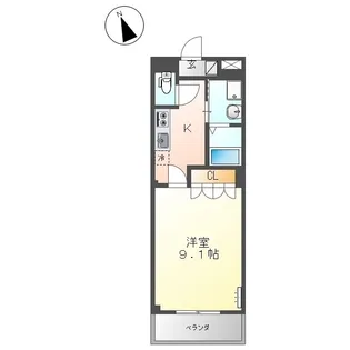 トスカーナ【203号室】の間取り