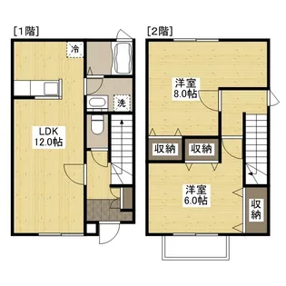 ラフィネ A【102号室】の間取り
