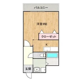 コーポアルファー【1-A号室】の間取り