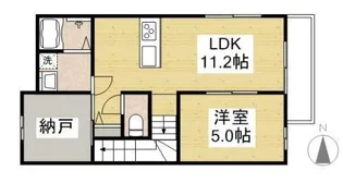Shiny Villa川南【202号室】の間取り