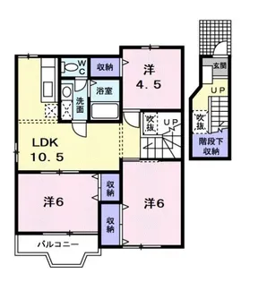 サンハイムB【203号室】の間取り