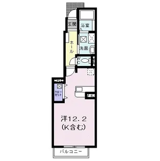 ネオハイムC【102号室】の間取り