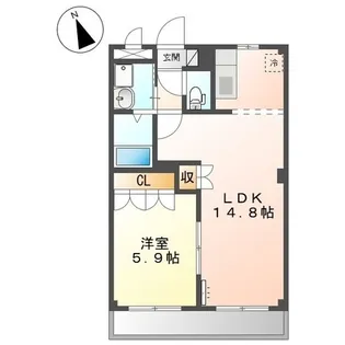 ル ボヌール【305号室】の間取り