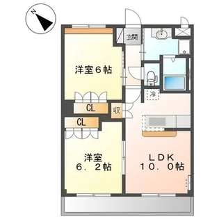 フリーデン【203号室】の間取り