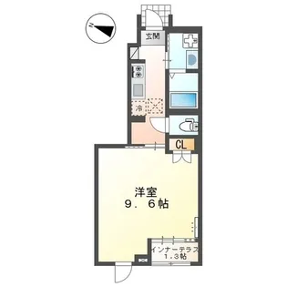 オキグレイス【101号室】の間取り