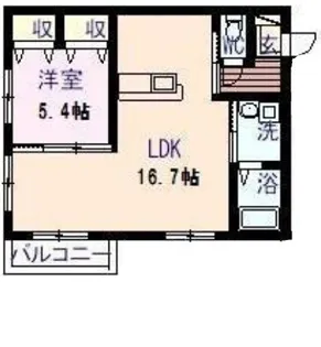 ボナールディアス【202号室】の間取り