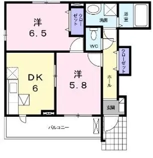 ナチュラルM A【103号室】の間取り