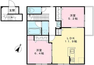 ソレイユ光【202号室】の間取り