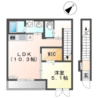 コリーナピアッタ【201号室】の間取り
