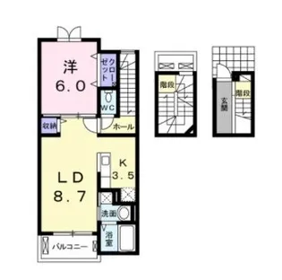 パークサイド【302号室】の間取り