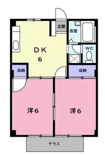 シティハイツさとうA【203号室】の間取り