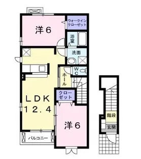 ブリエ ルーチェ【201号室】の間取り