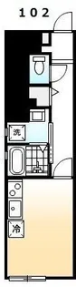 アネックス西新涯【102号室】の間取り