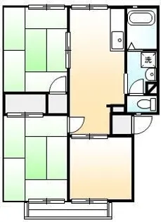 ニューサンシティ川口 B【201号室】の間取り