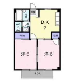 シティハイツさとうA【201号室】の間取り