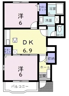 ウィル【101号室】の間取り