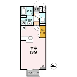 サンローズコートⅡ【206号室】の間取り