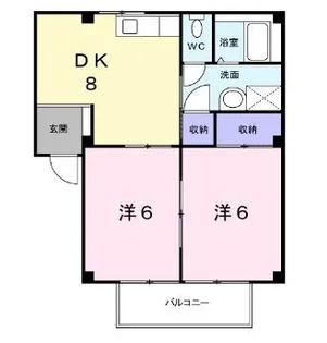 シティハイツ藤沢【104号室】の間取り