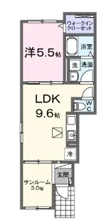 エターナリア【101号室】の間取り