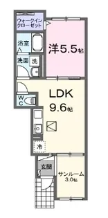 エターナリア【102号室】の間取り