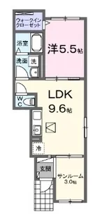 エターナリア【103号室】の間取り
