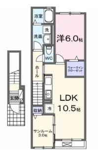 エターナリア【202号室】の間取り