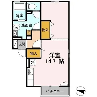 エクセル東尾道 A棟【202号室】の間取り
