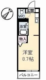 セレソン C棟【202号室】の間取り