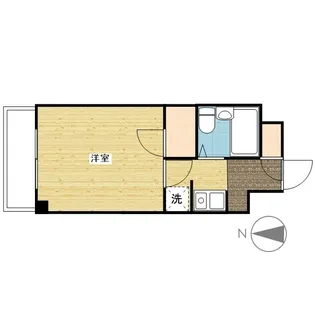 リバティ丸之内【211号室】の間取り