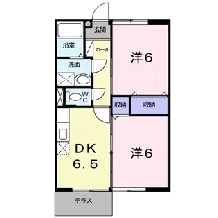 ブランドール ヴィラ【201号室】の間取り