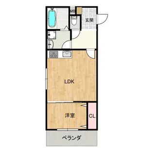 VIENT【101号室】の間取り